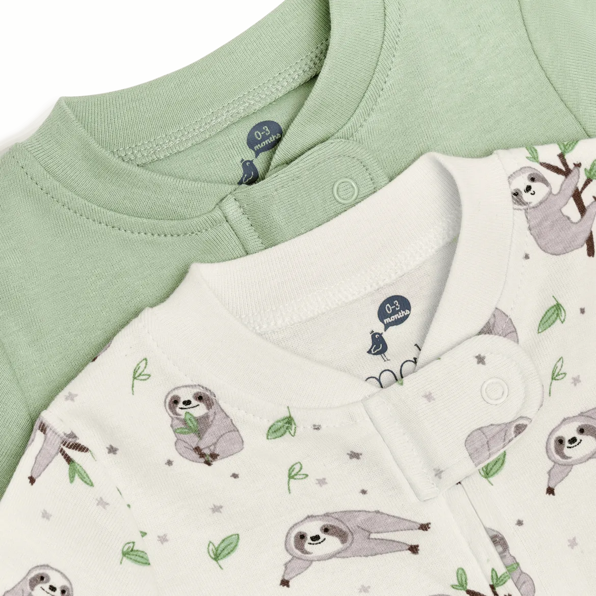 Organic Cotton 2-Way Zip Footie (2 Pack)