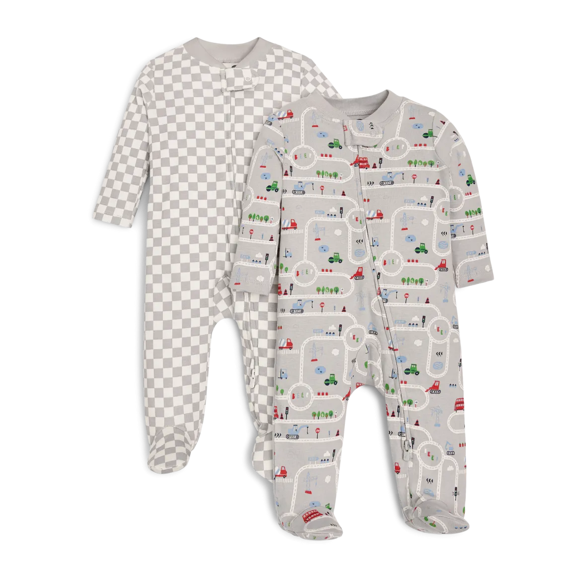 Organic Cotton 2-Way Zip Footie (2 Pack)