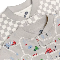 Organic Cotton 2-Way Zip Footie (2 Pack)