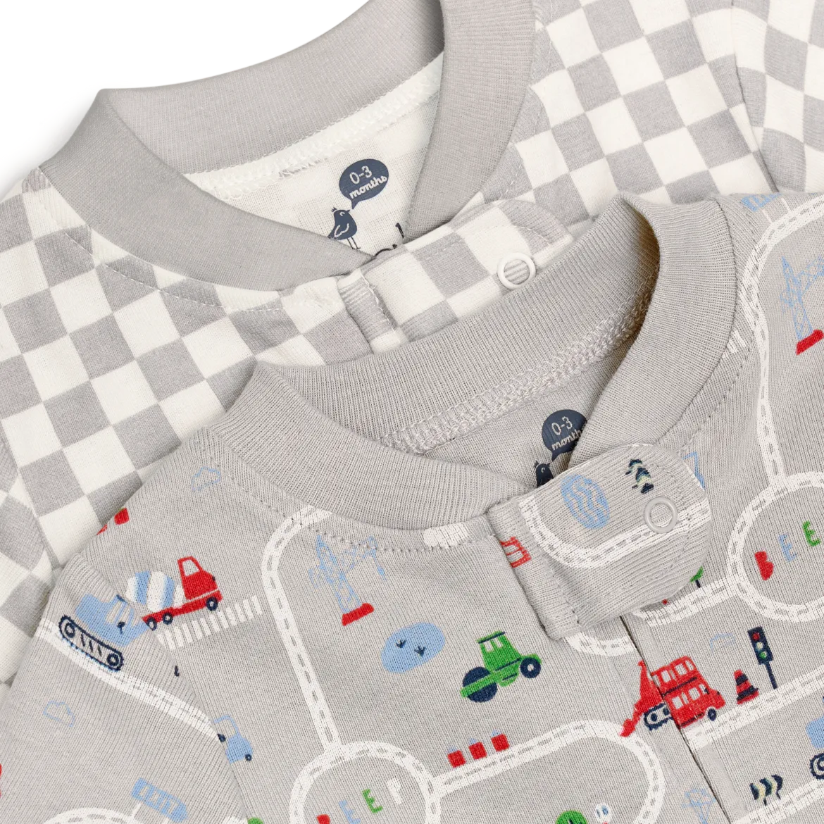 Organic Cotton 2-Way Zip Footie (2 Pack)