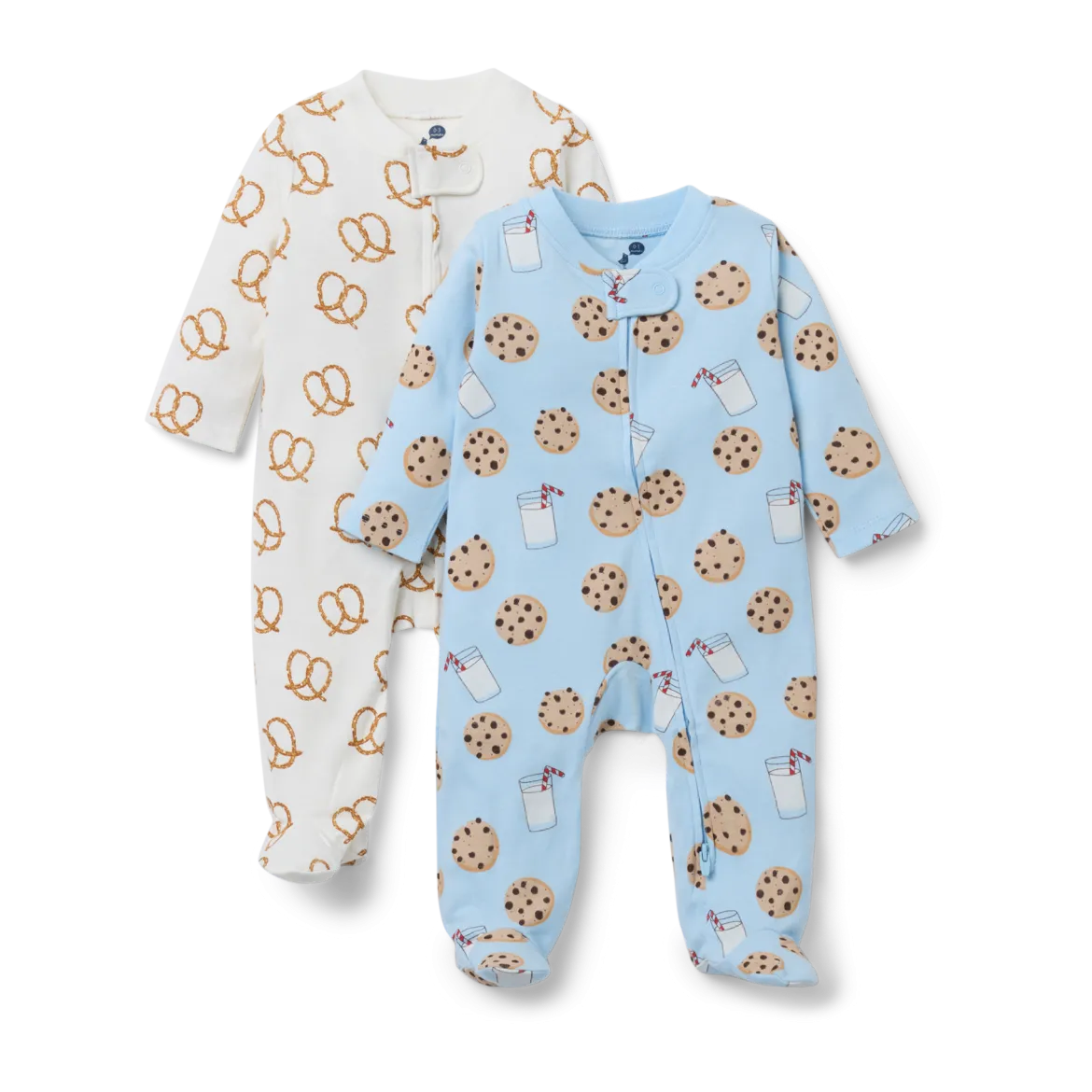 Organic Cotton 2-Way Zip Footie (2 Pack)