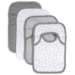 Organic Lap Shoulder Bib (4 Pack)