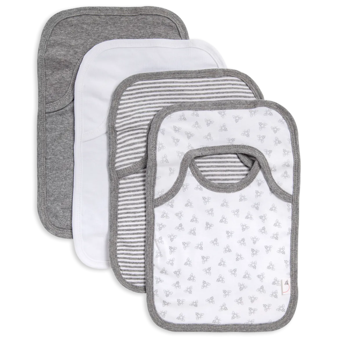 Organic Lap Shoulder Bib (4 Pack)