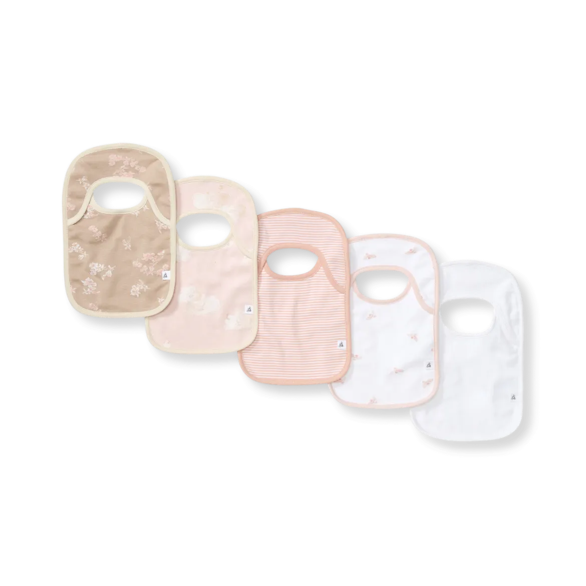 Organic Lap Shoulder Bibs (5 Pack)