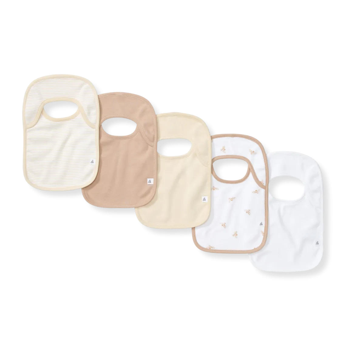 Organic Lap Shoulder Bibs (5 Pack)