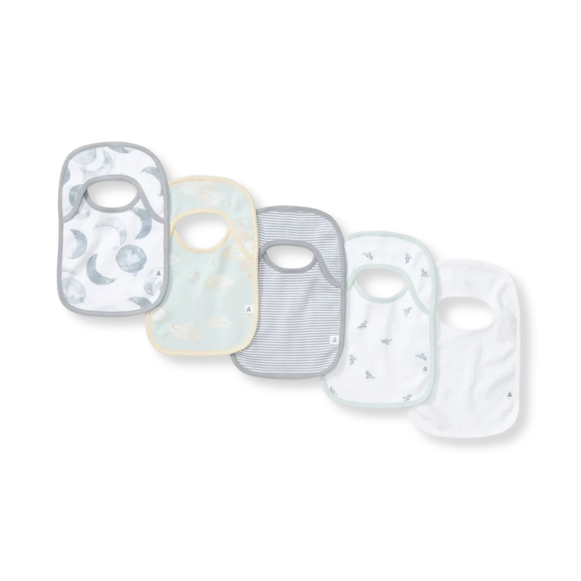 Organic Lap Shoulder Bibs (5 Pack)