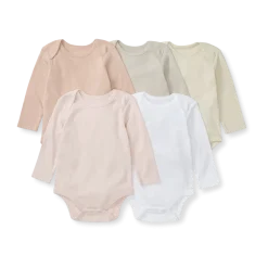 Organic Long Sleeve Bodysuit (5-Pack)