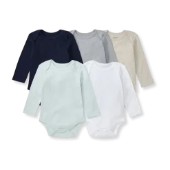 Organic Long Sleeve Bodysuit (5-Pack)