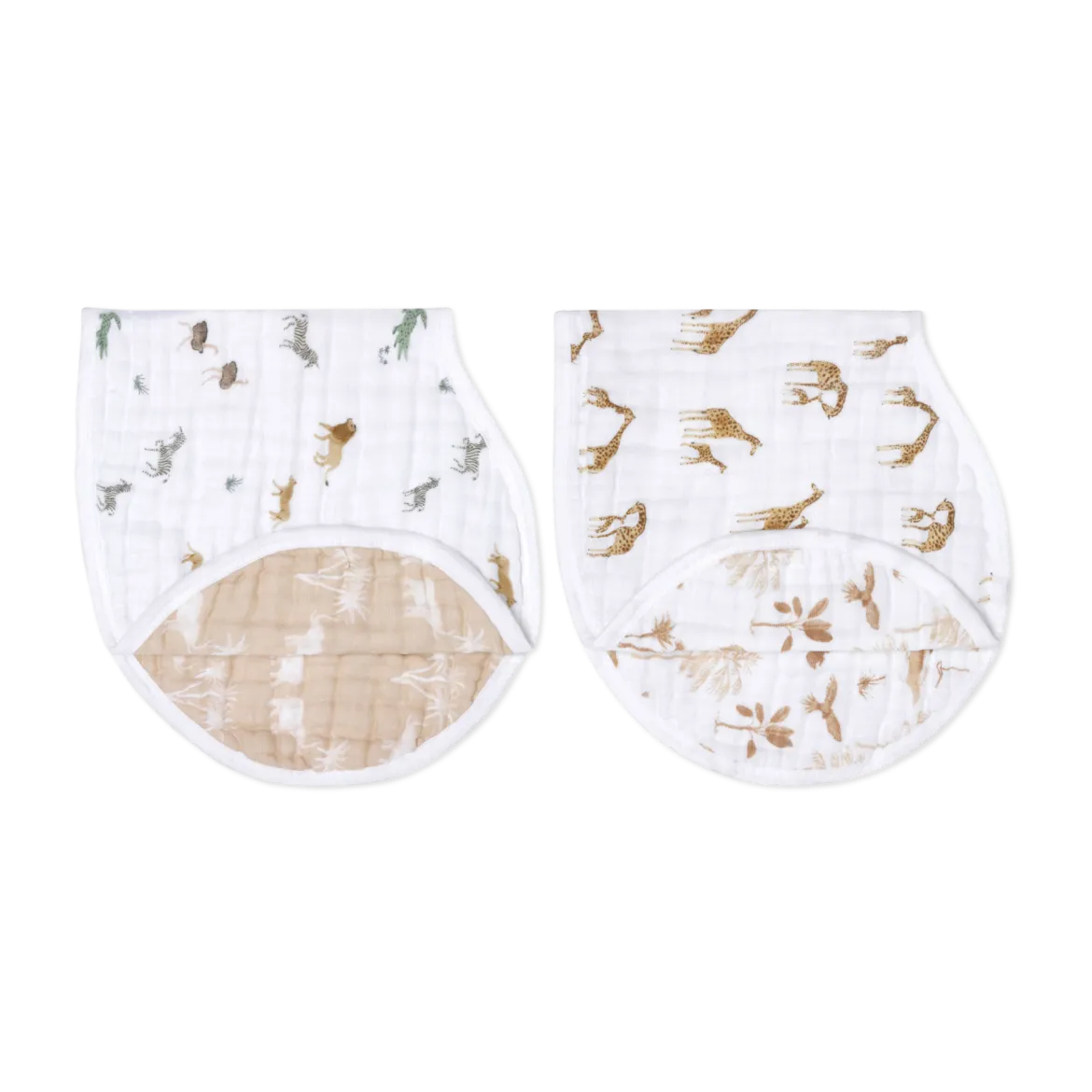Organic Muslin Burpy Bibs (2 Pack)