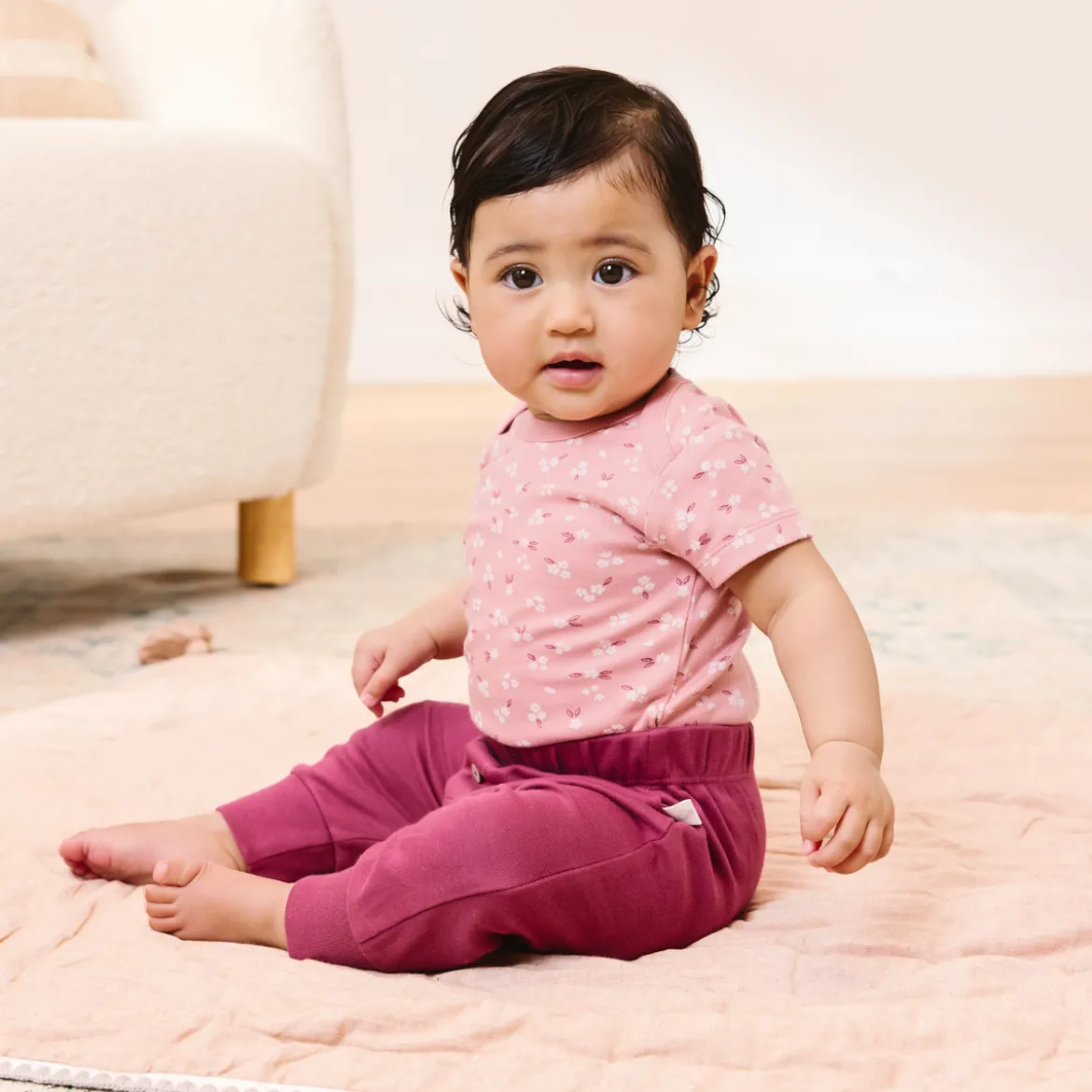 Organic Printed Short Sleeve Bodysuit (3 Pack)
