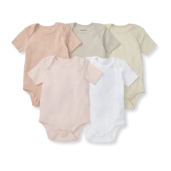Organic Short Sleeve Bodysuit (5 Pack)