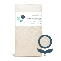 Organic Ultra Breathable Lightweight 2-Stage Mattress with Washable Cover