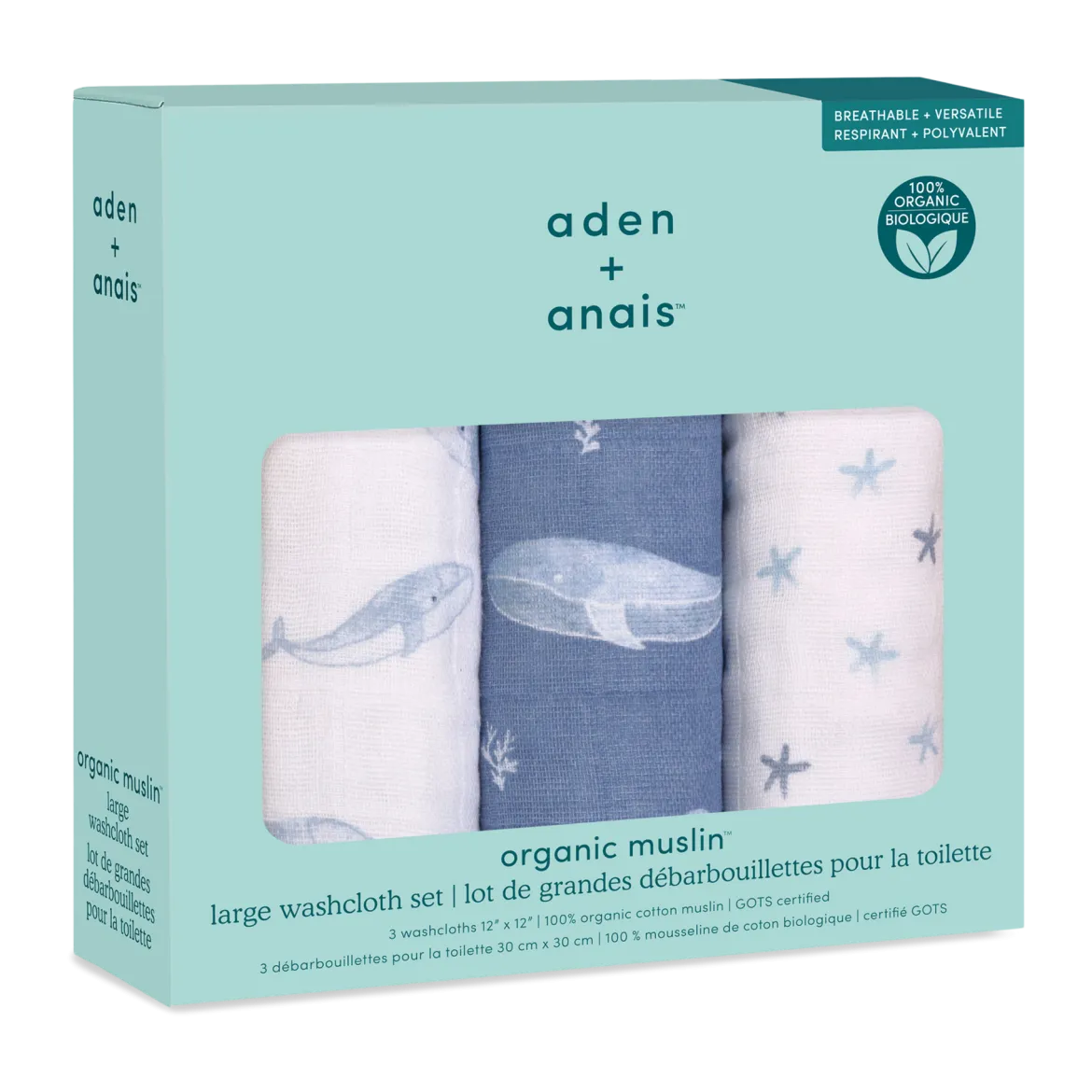 Organic Washcloth (3 Pack)