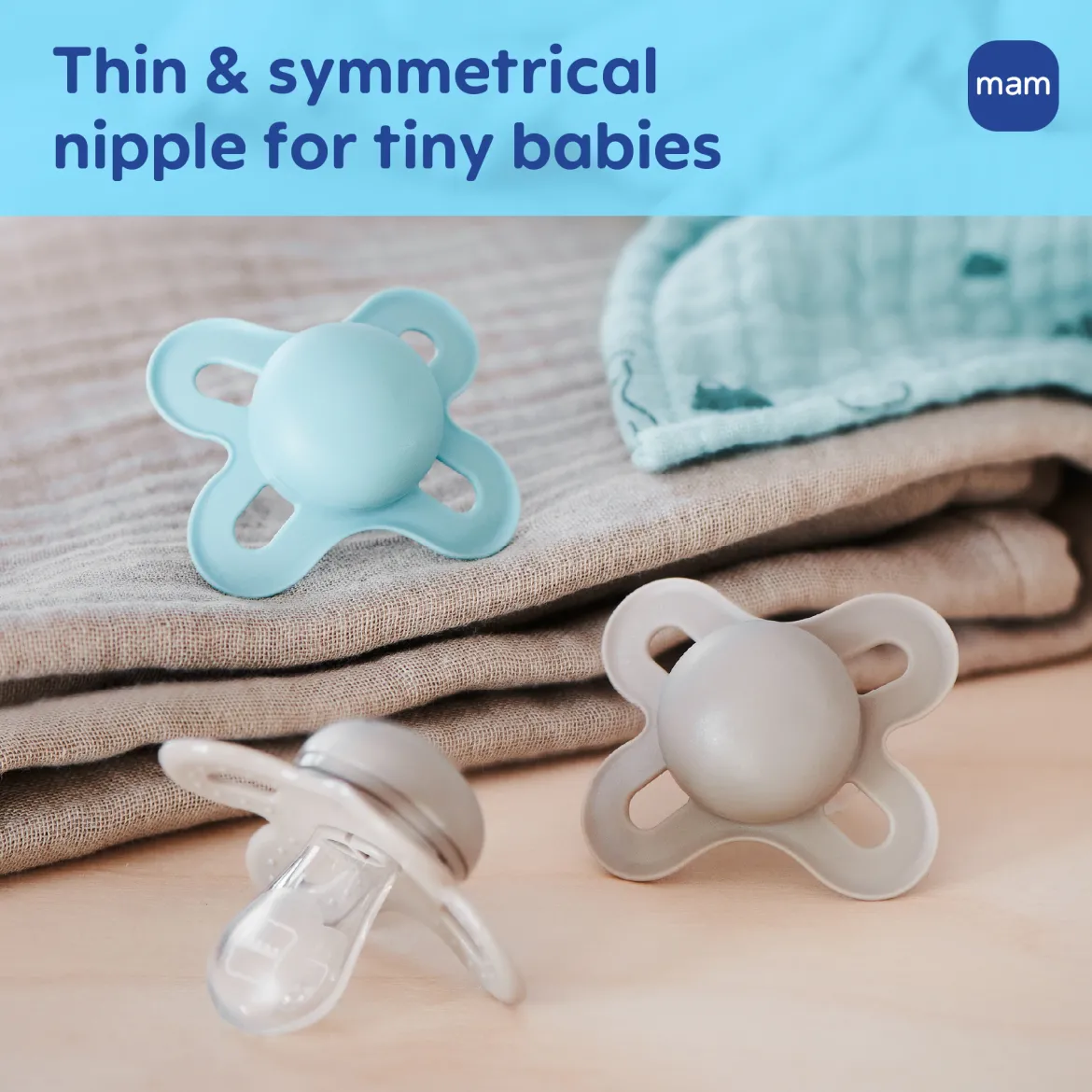 Original Start Matte Newborn Baby Pacifier 0-3 Months (4 Pack)