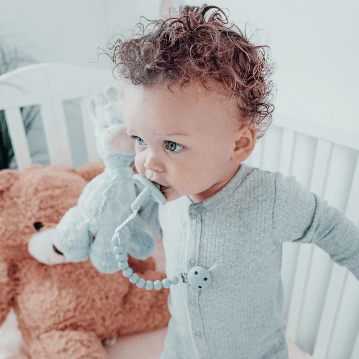 Pacifier Clips 100% Food Grade Silicone (2 Pack)