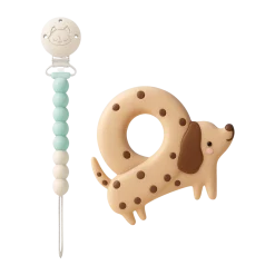 Pacifier Clip Teether Set
