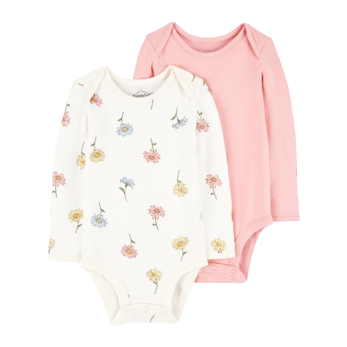 2-Pack Long-Sleeve PurelySoft Bodysuits