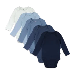 5-Pack Organic Cotton Long Sleeve Bodysuit