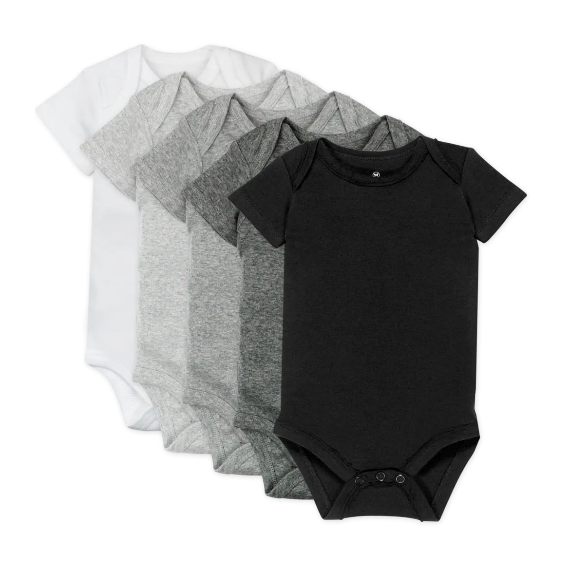 5-Pack Organic Cotton Short Sleeve Bodysuits