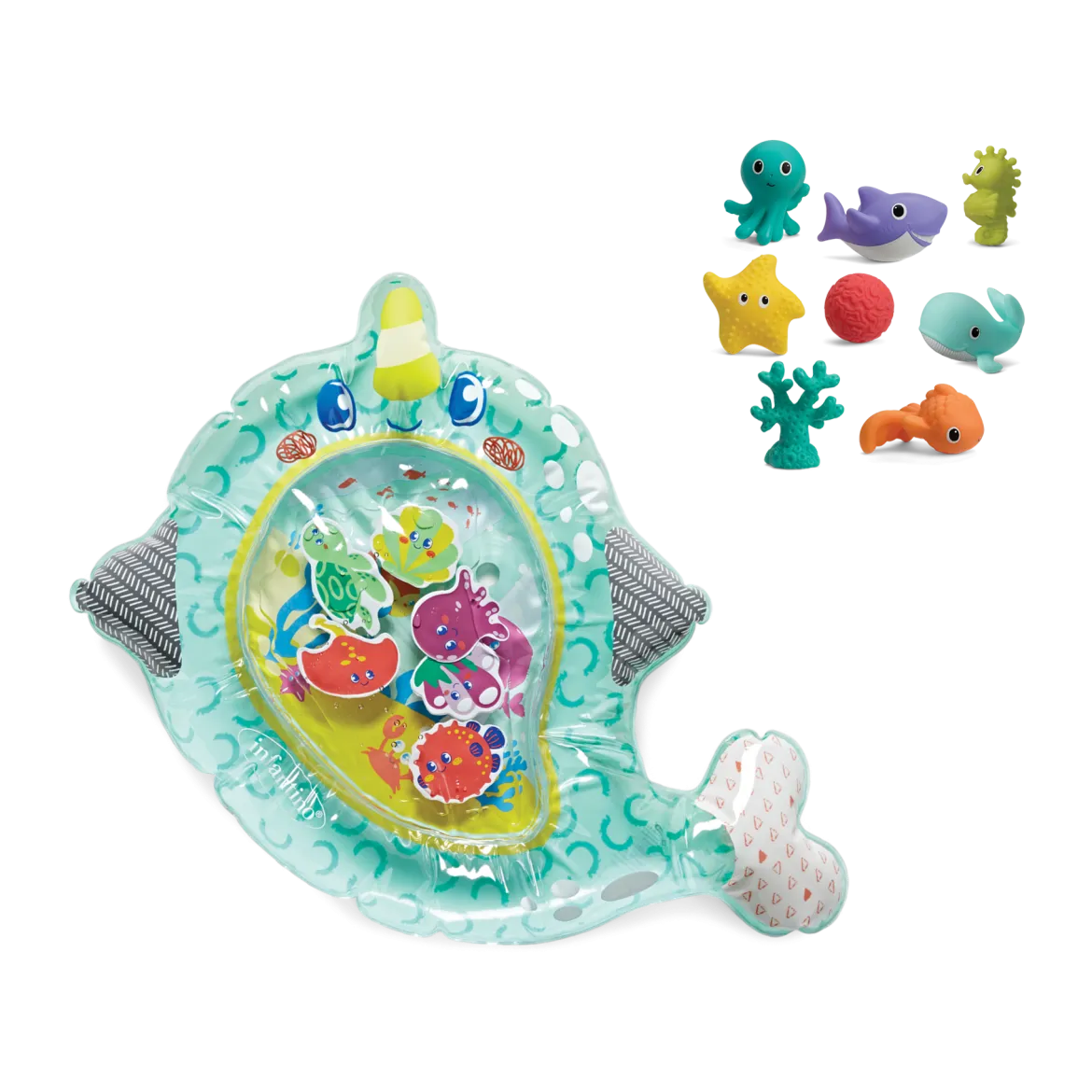 Pat & Play Water Mat Wee Wild Ones & Aquarium Bath Squirters Bath Time Bundle