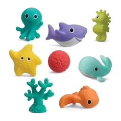 Pat & Play Water Mat Wee Wild Ones & Aquarium Bath Squirters Bath Time Bundle