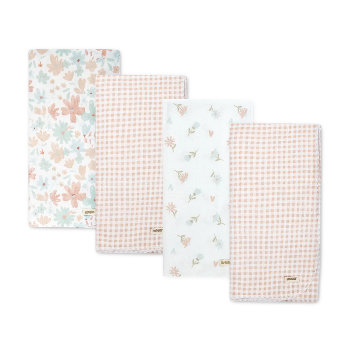 4-Piece Flannel Receiving Blanket