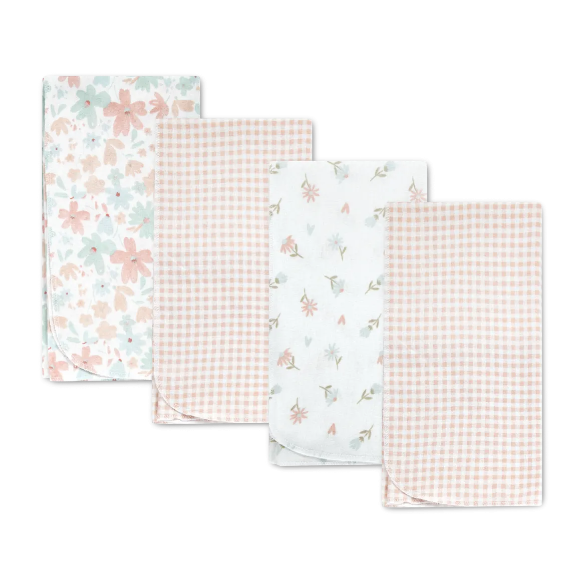 4-Piece Flannel Receiving Blanket
