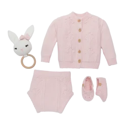 4-Piece Floral Sweater Set