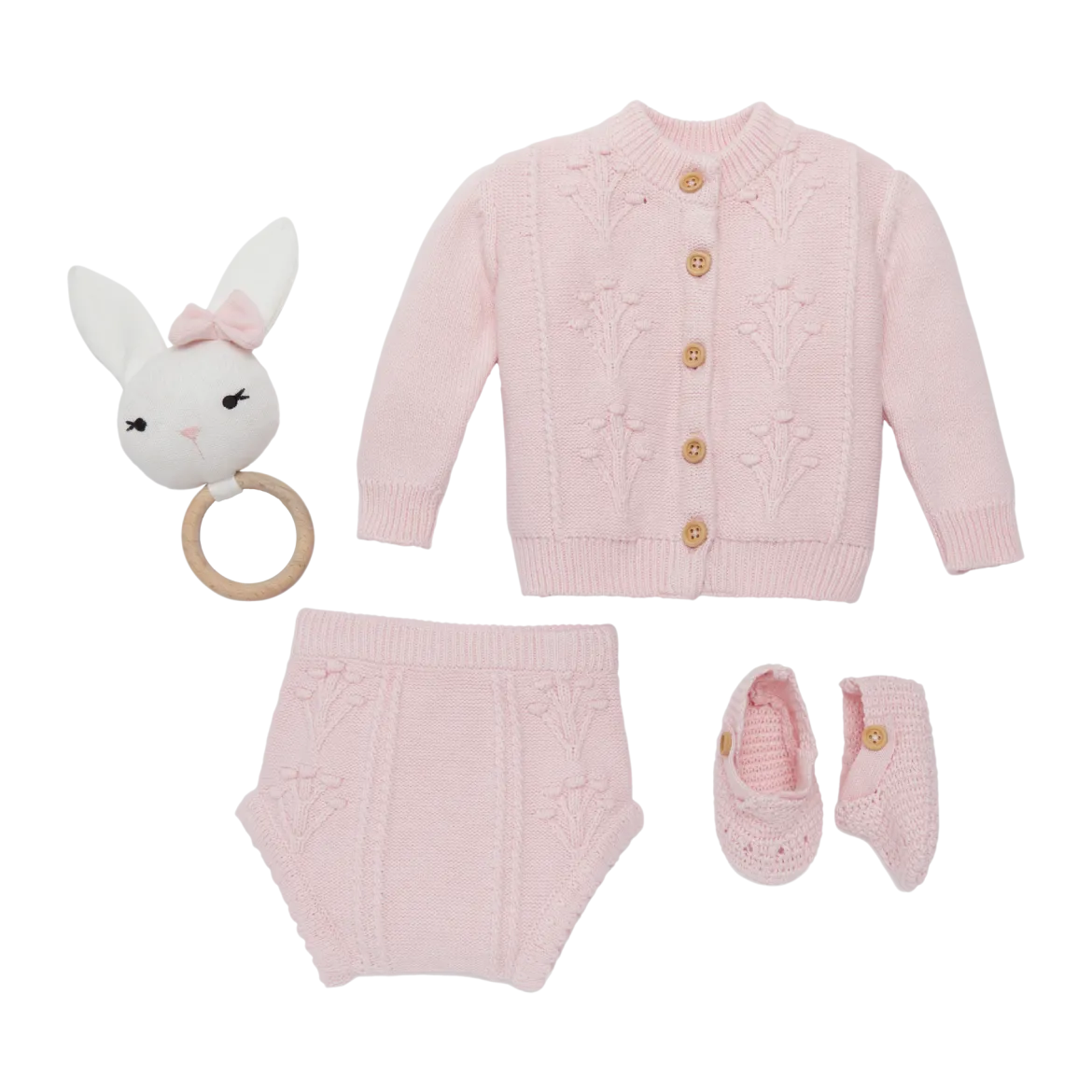4-Piece Floral Sweater Set