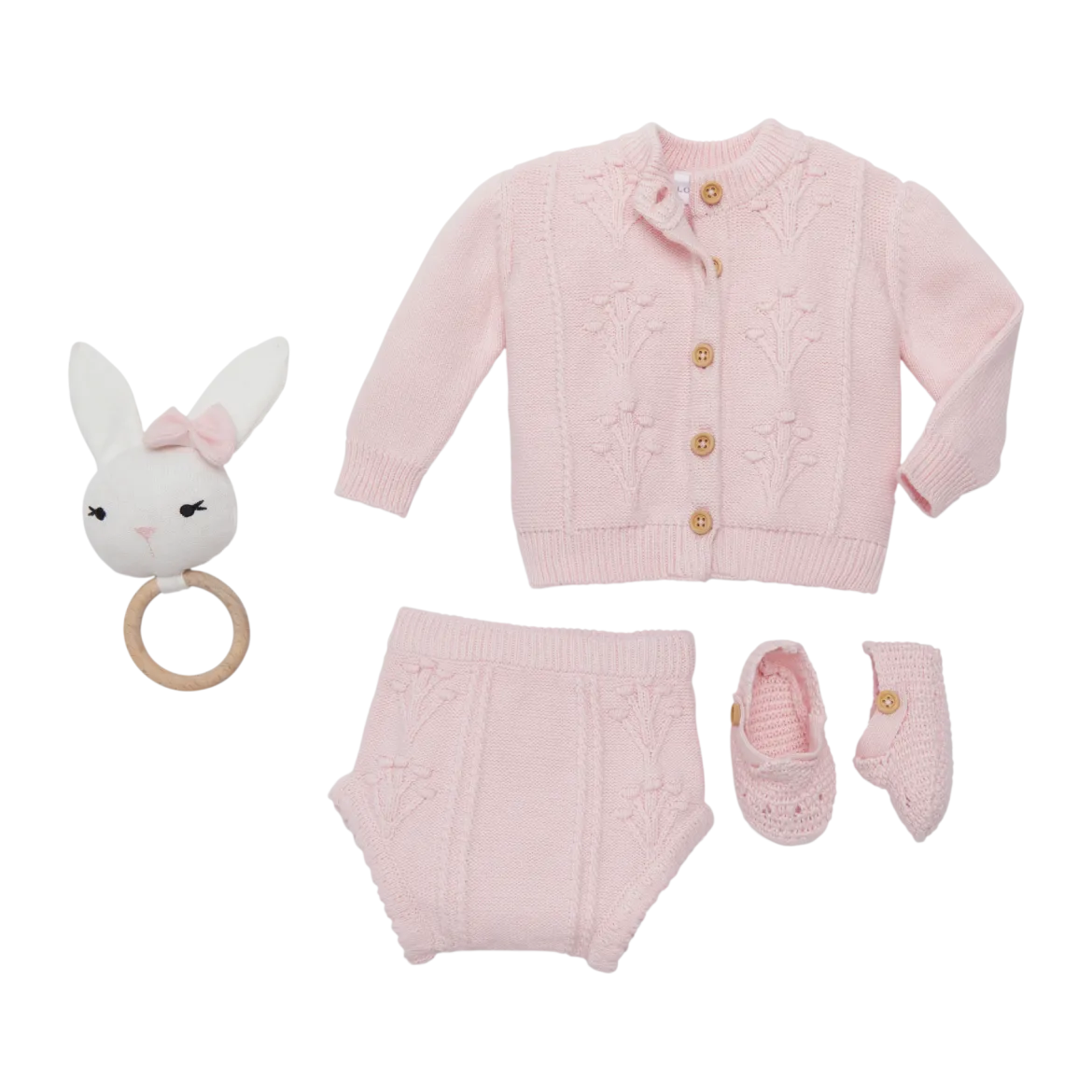 4-Piece Floral Sweater Set