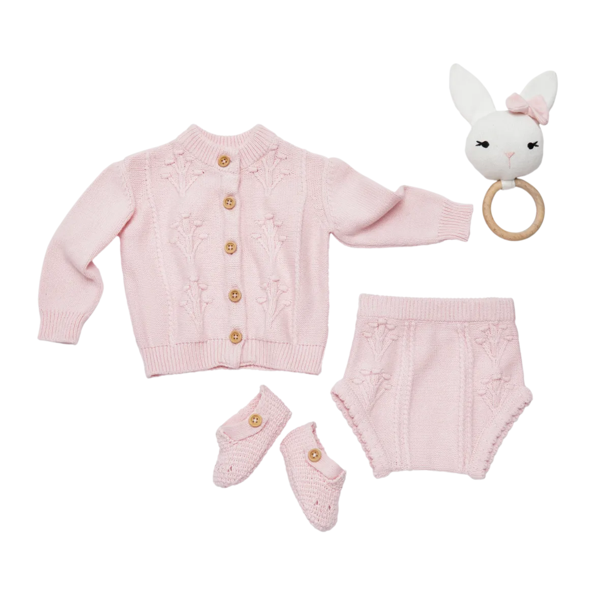 4-Piece Floral Sweater Set