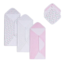 6-Piece Organic Cotton Bath Time Set