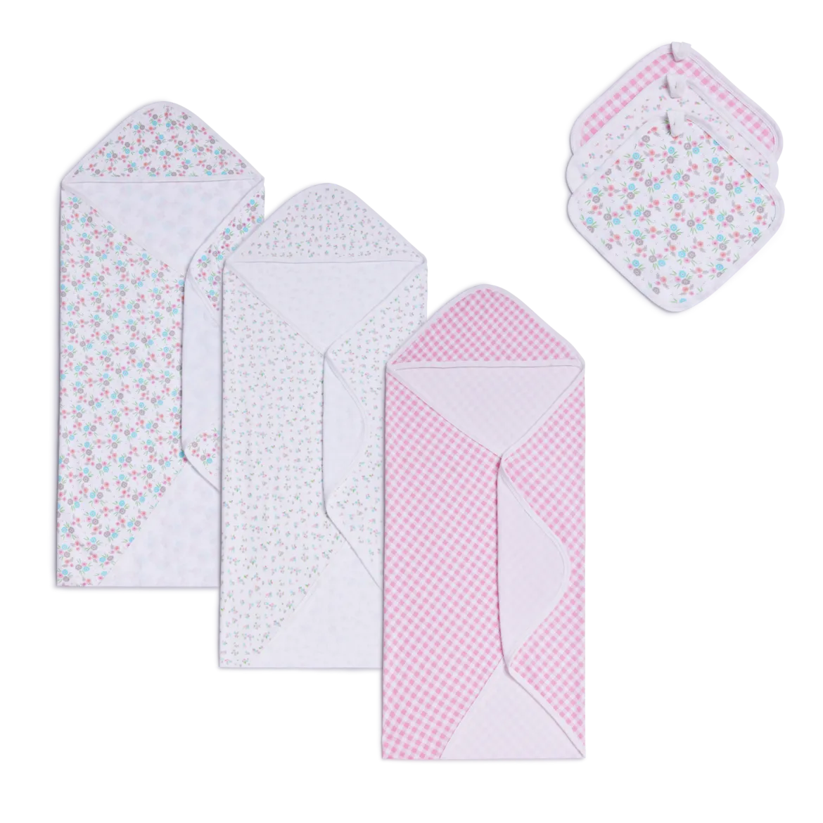 6-Piece Organic Cotton Bath Time Set
