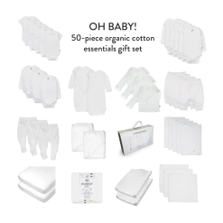 50-Piece Organic Cotton Oh Baby Gift Set
