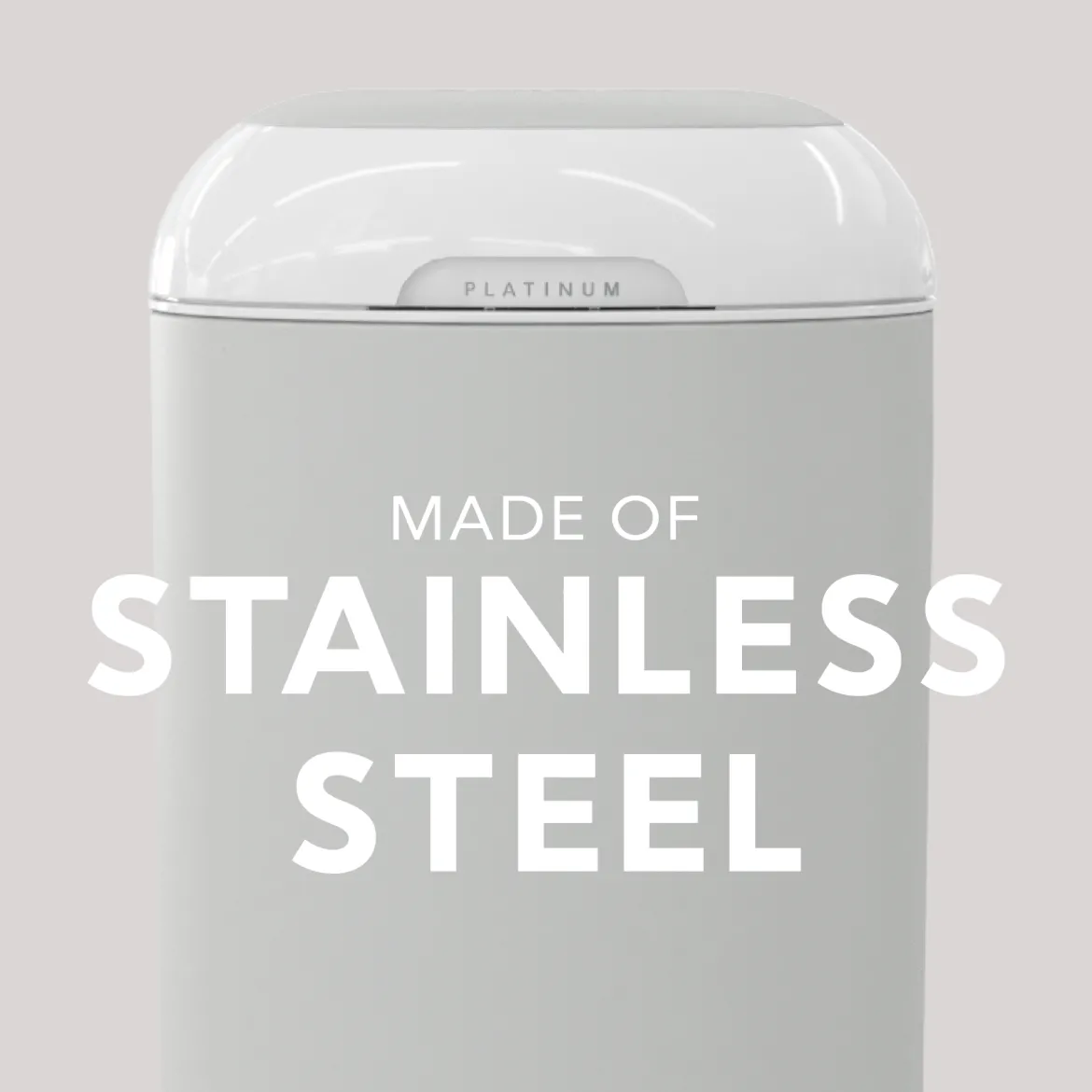 Platinum Stainless Steel Diaper Pail Gift Set