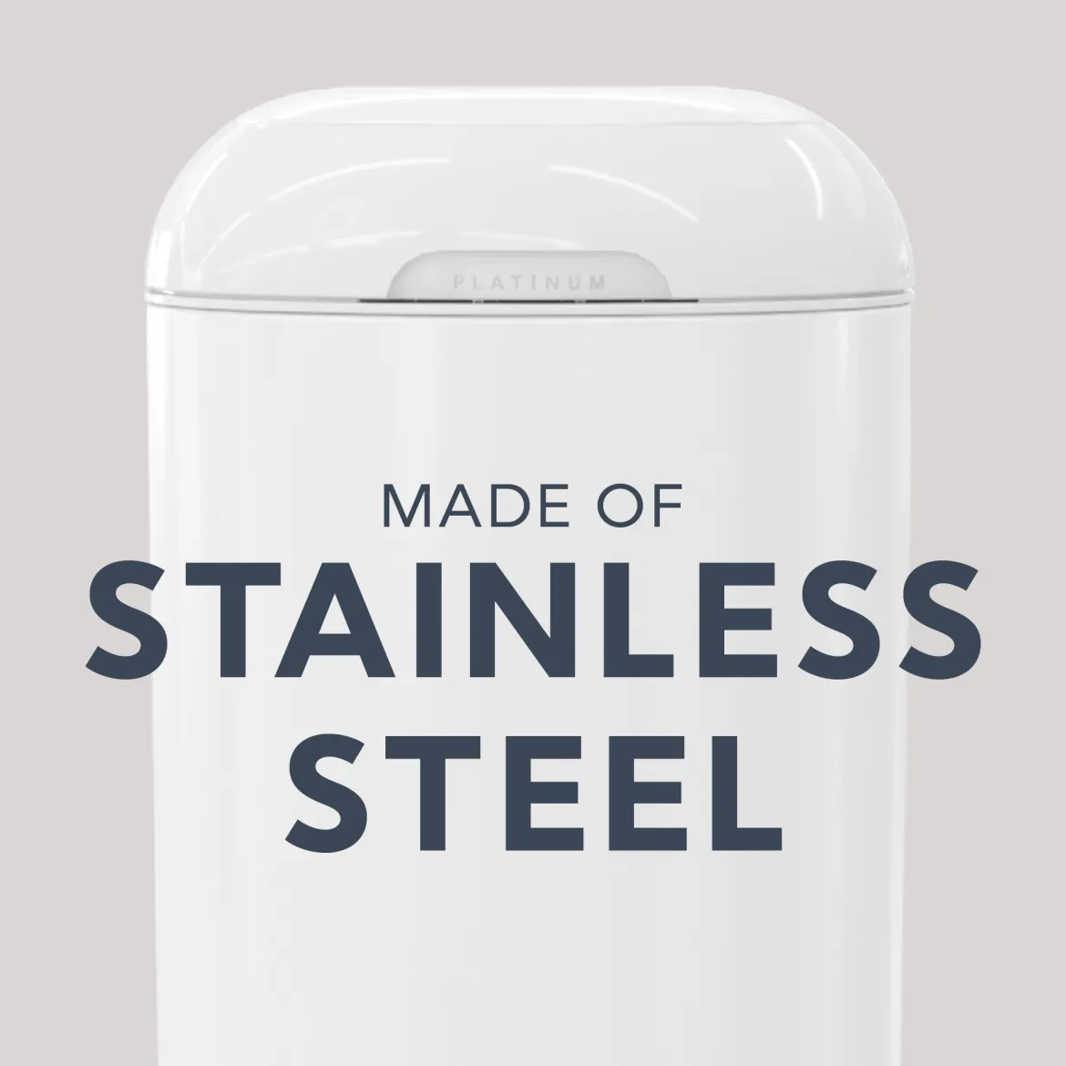 Platinum Stainless Steel Diaper Pail Gift Set