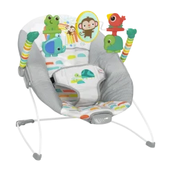 Playful Paradise Vibrating Baby Bouncer with Toys
