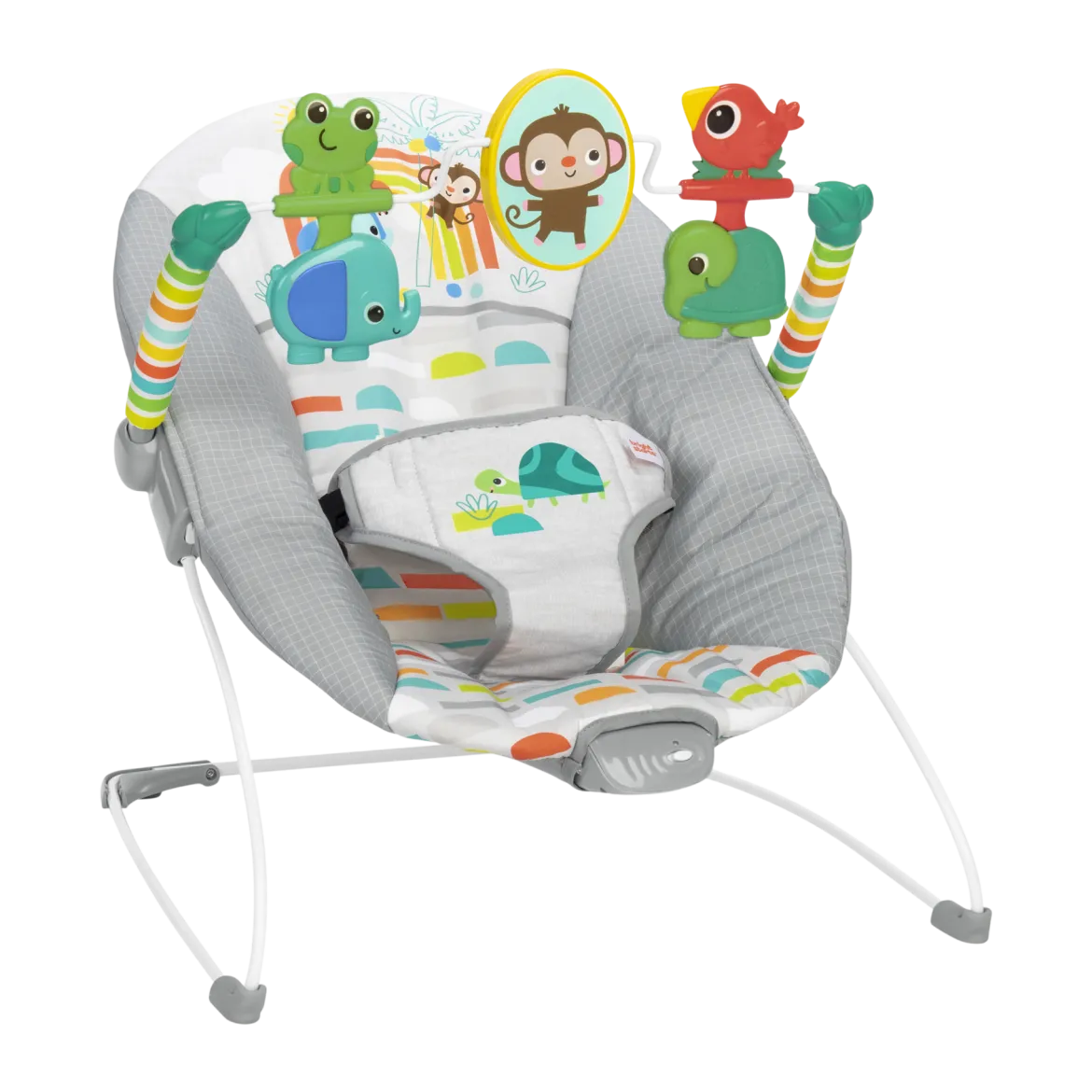 Playful Paradise Vibrating Baby Bouncer with Toys