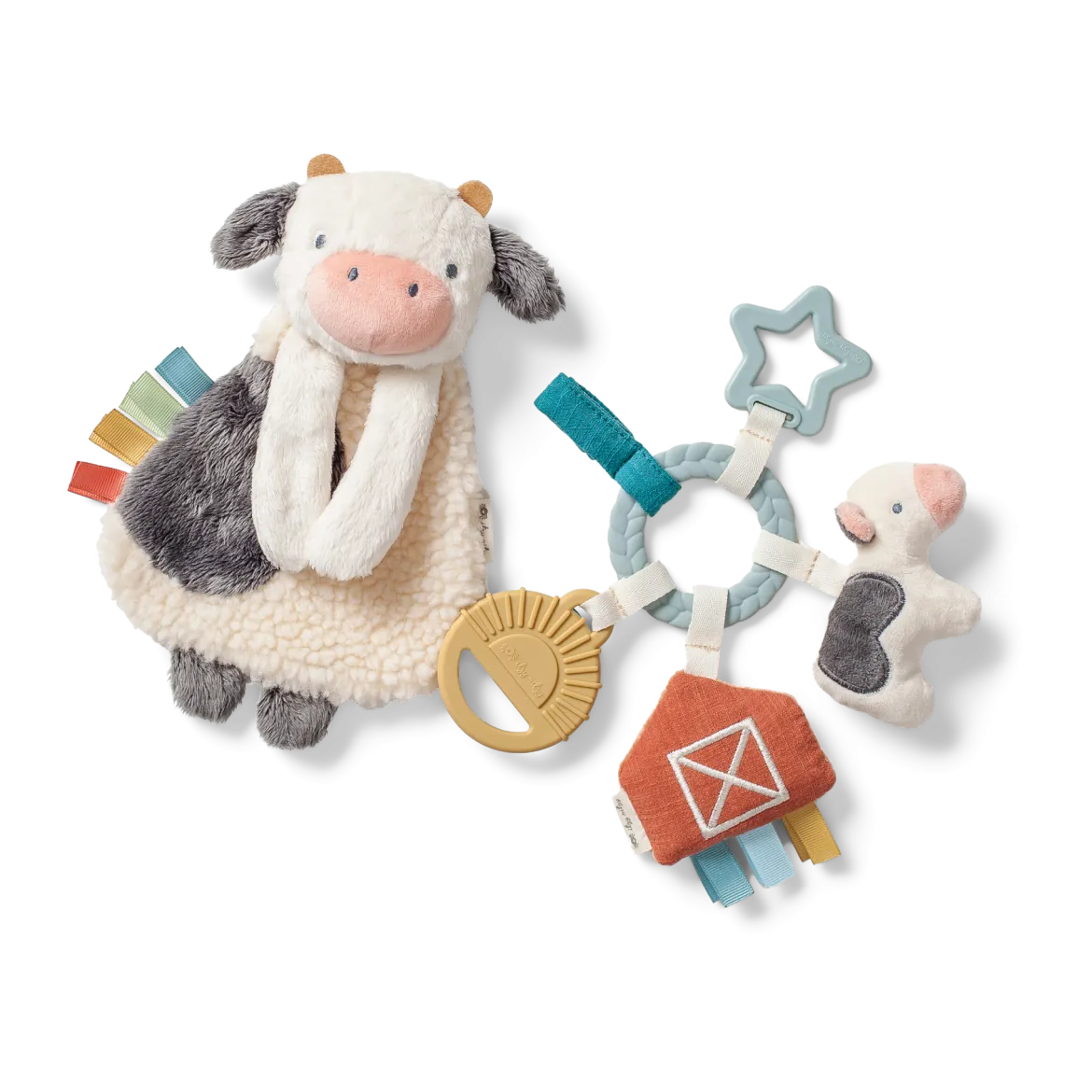 Plush Lovey & Teething Activity Toy Gift Set