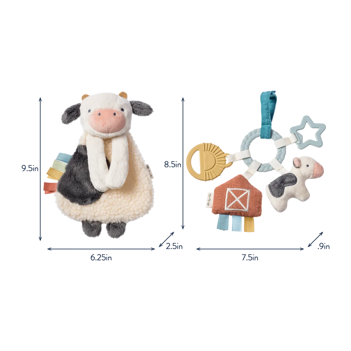 Plush Lovey & Teething Activity Toy Gift Set