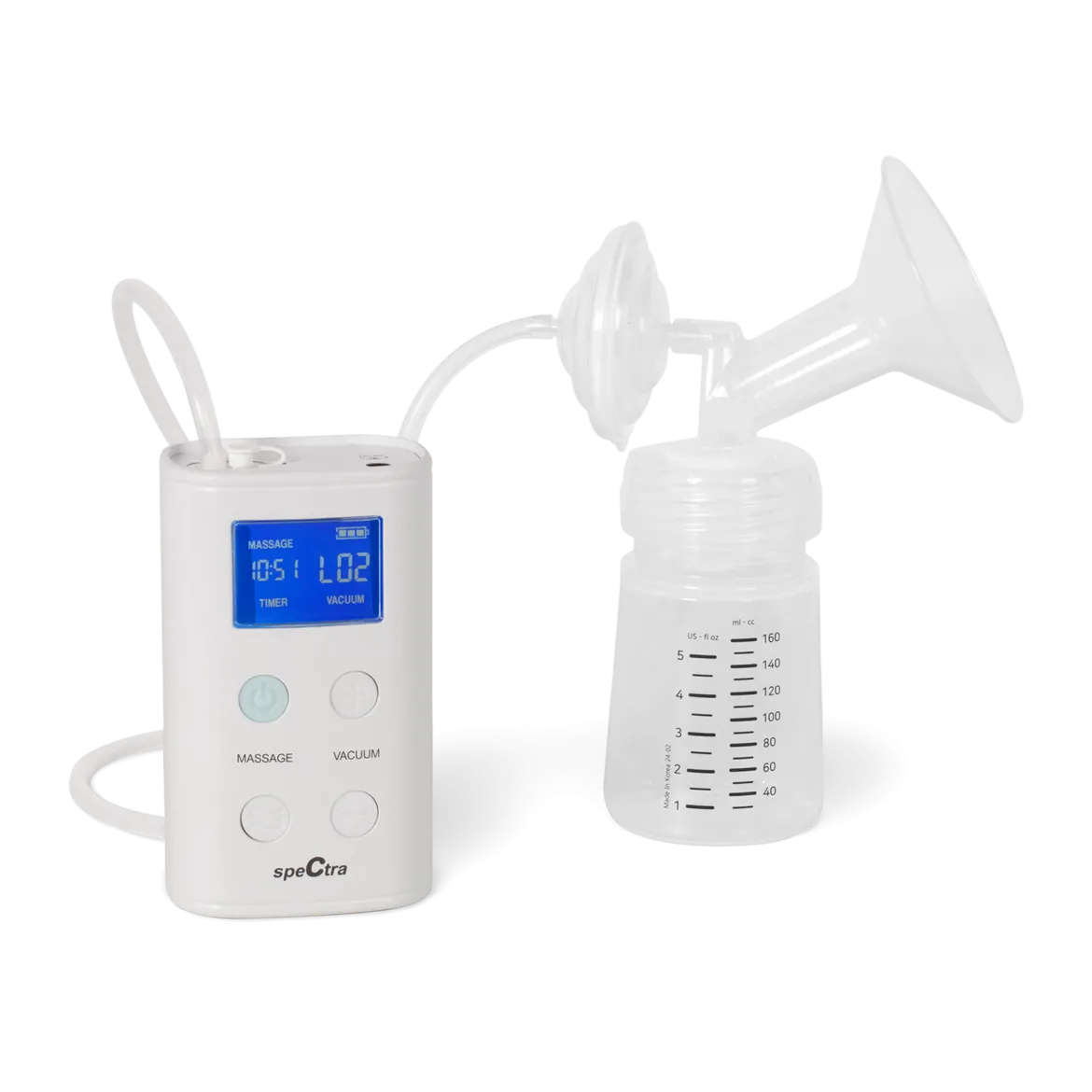 9 Plus Portable Rechargeable Breast Pump with Grey Tote and Pink Cooler Kit