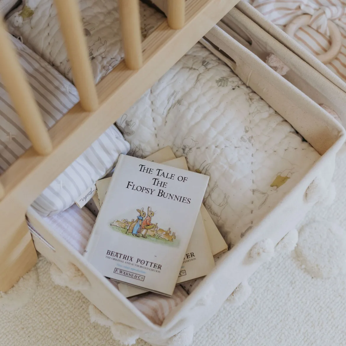 Pom Pom Hide Away Basket