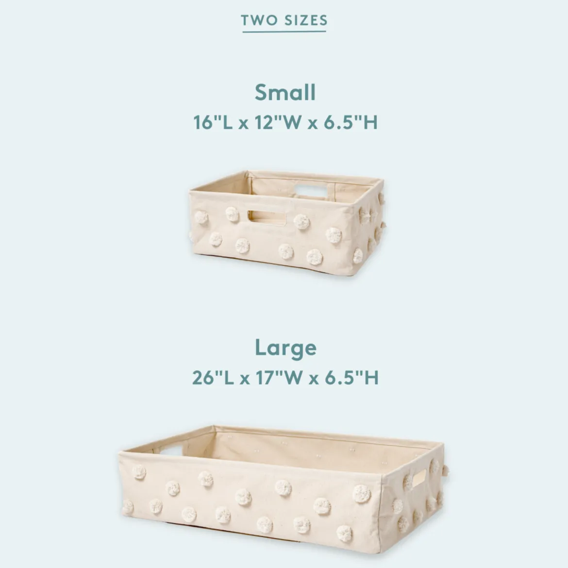 Pom Pom Hide Away Basket