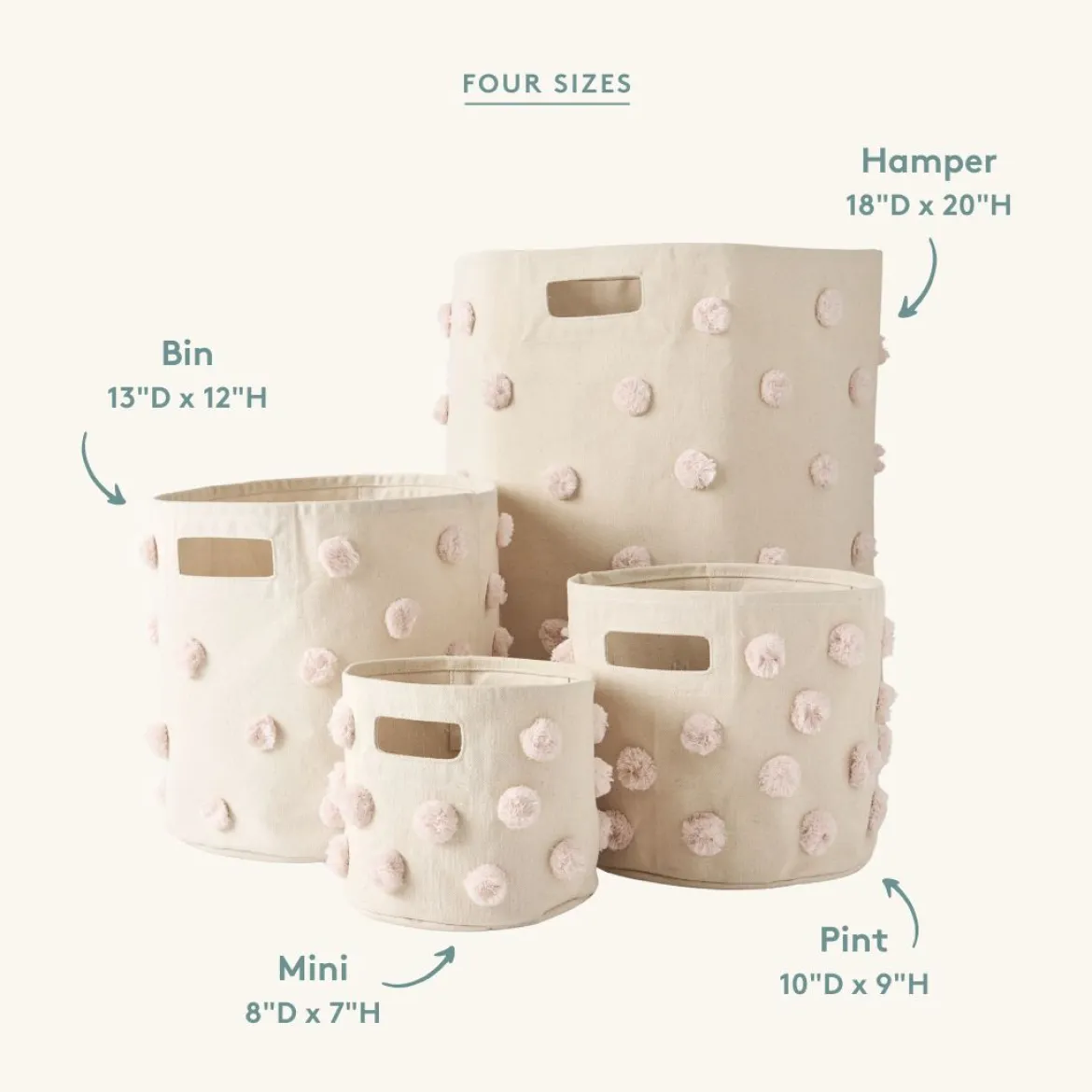 Pom Pom Storage Bin