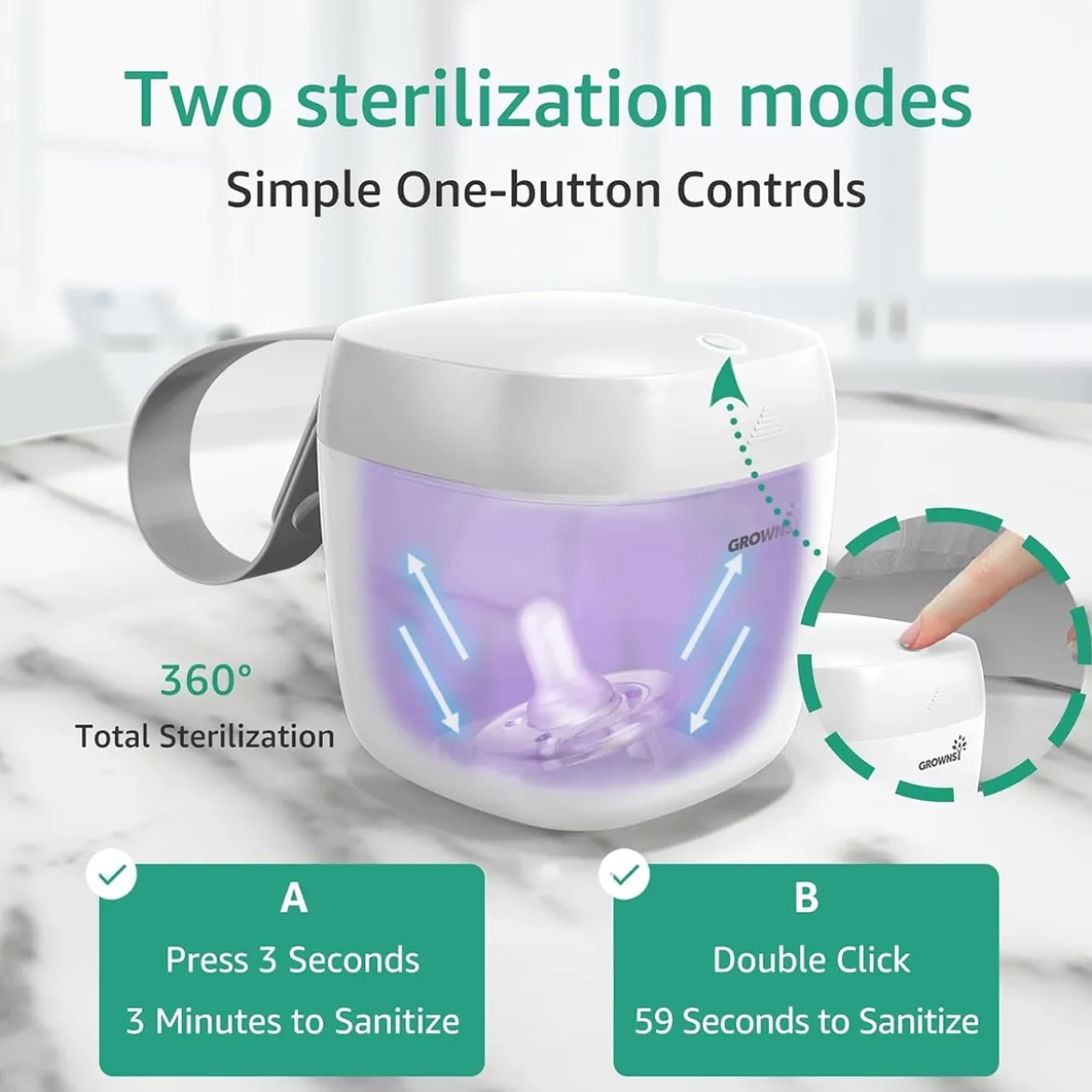 Portable UV Pacifier Sanitizer