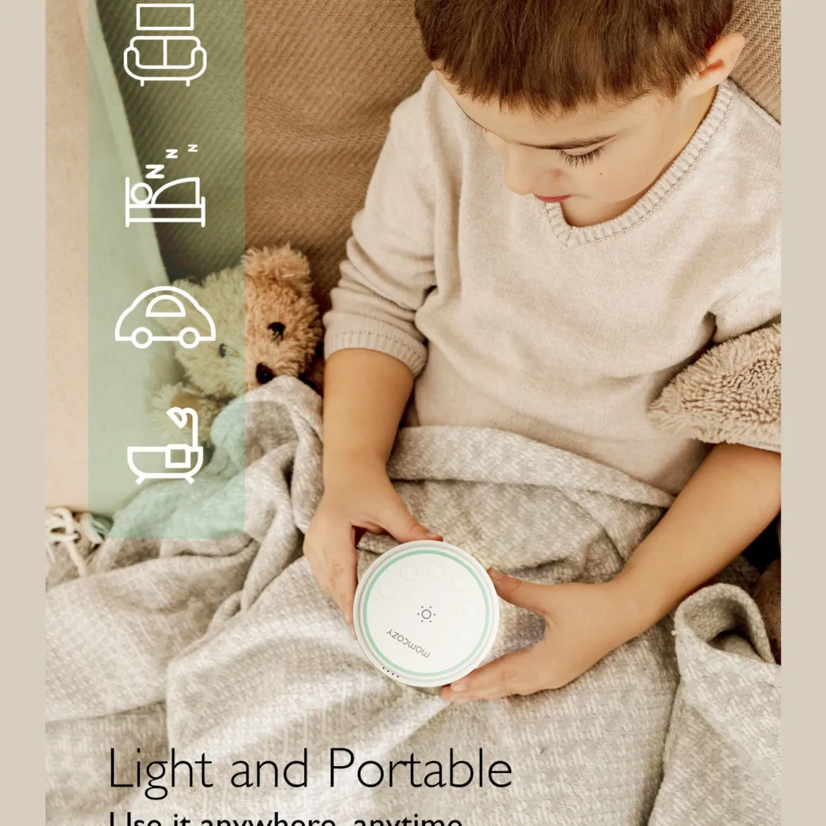 Portable White Noise Machine with 20 Soothing Sounds