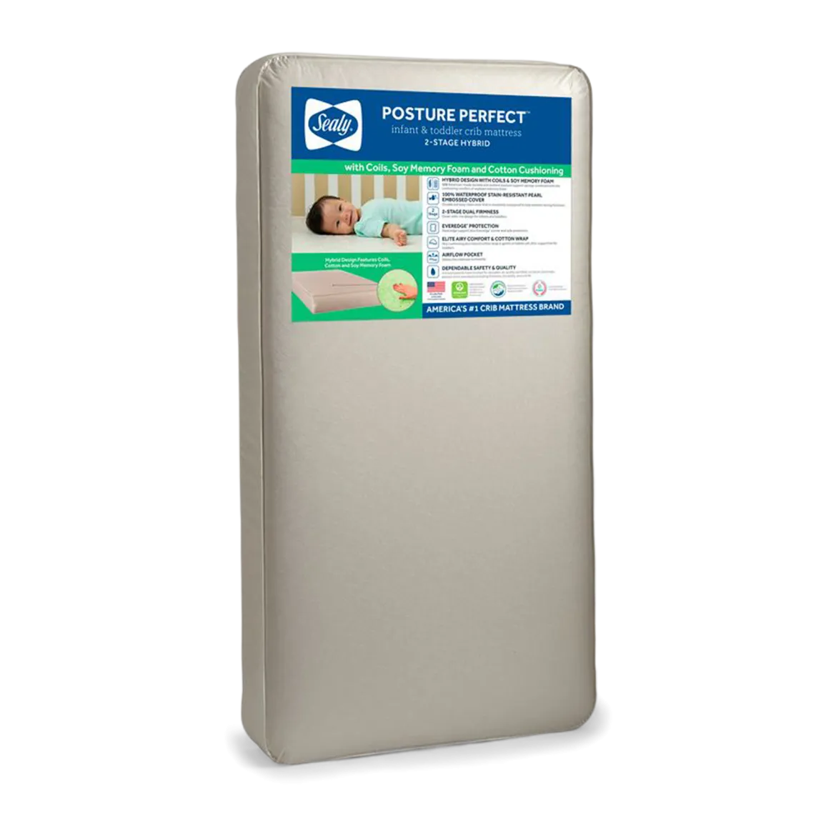 Posture Perfect 2- Stage Crib And Toddler Mattress