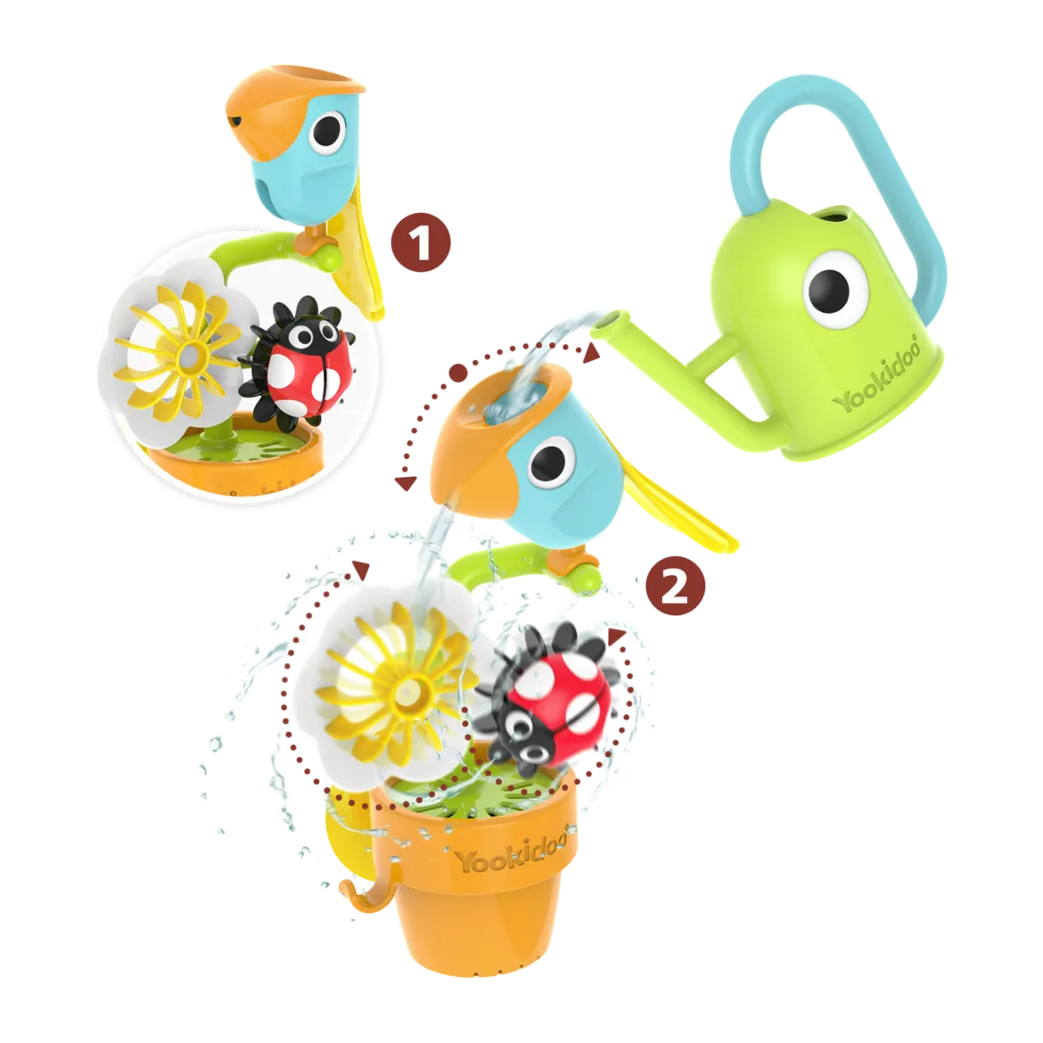 Pour 'N' Spin Tipping Bird Bath Toy