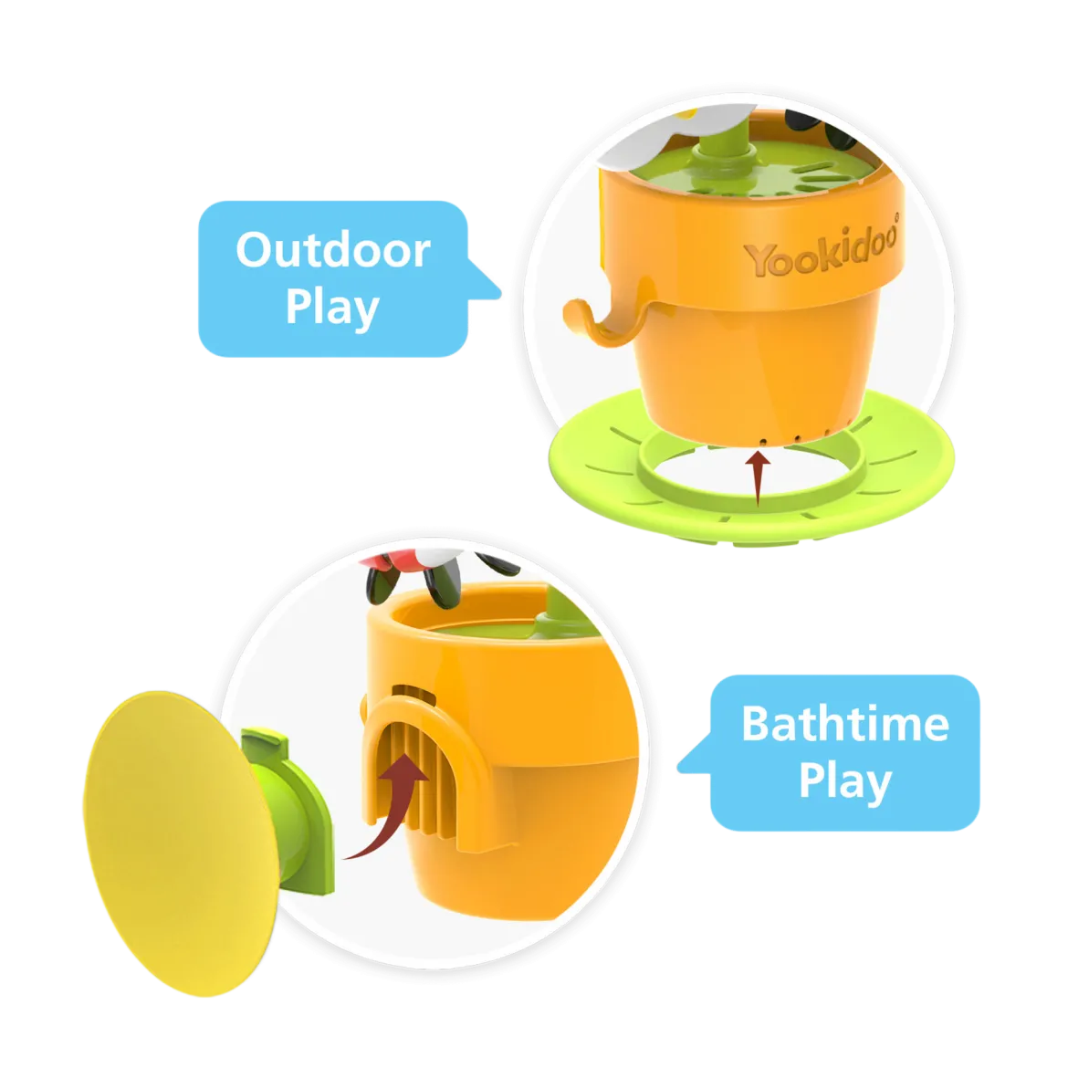 Pour 'N' Spin Tipping Bird Bath Toy
