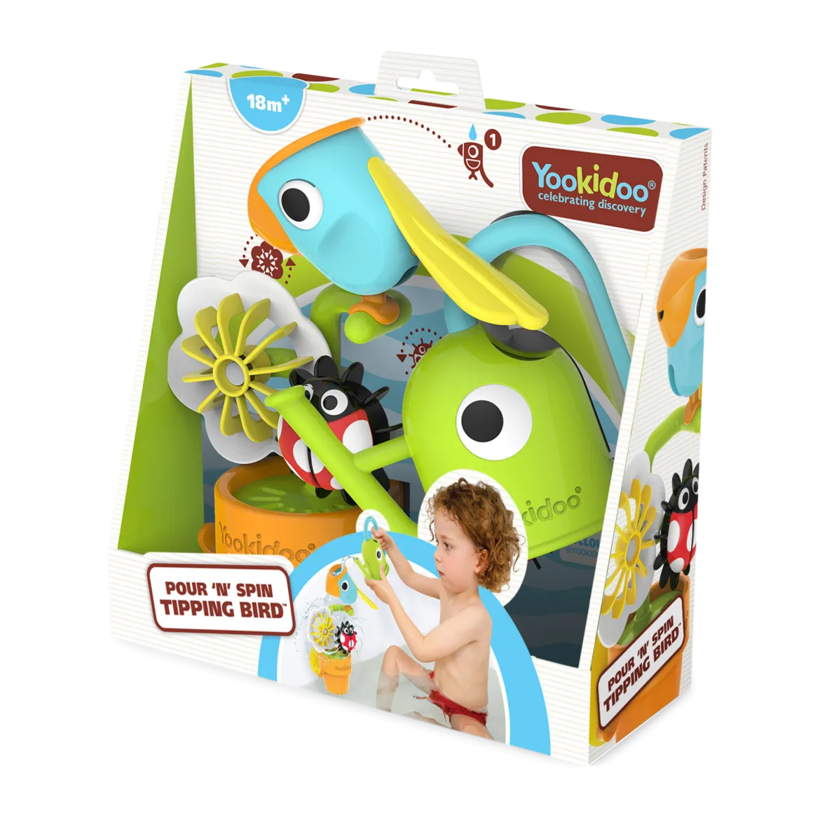 Pour 'N' Spin Tipping Bird Bath Toy